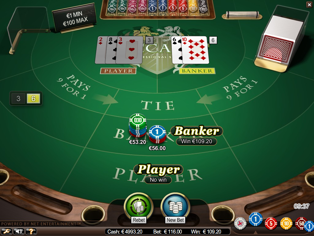 Baccarat hos Betsson Baccarat