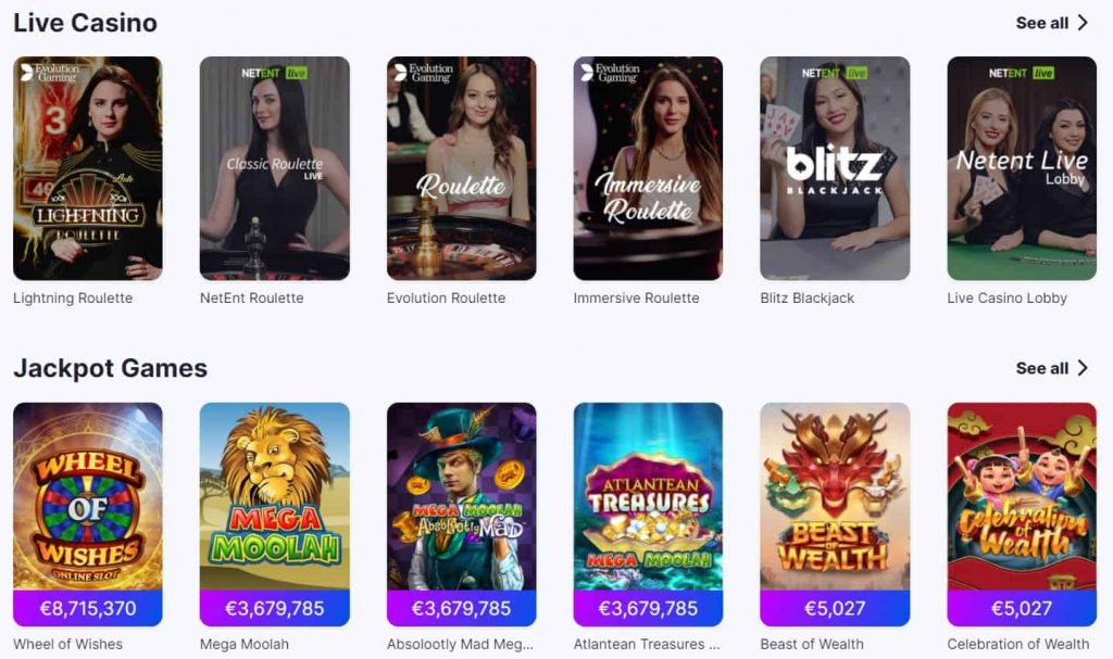 megarush live casino and jackpot games-min