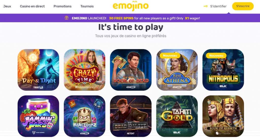 emojino casino games